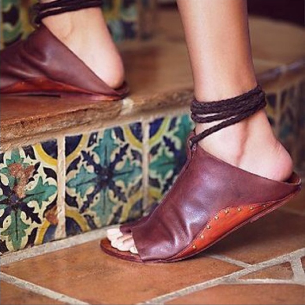 Free People Cherry Valley Rope Sandals Brown